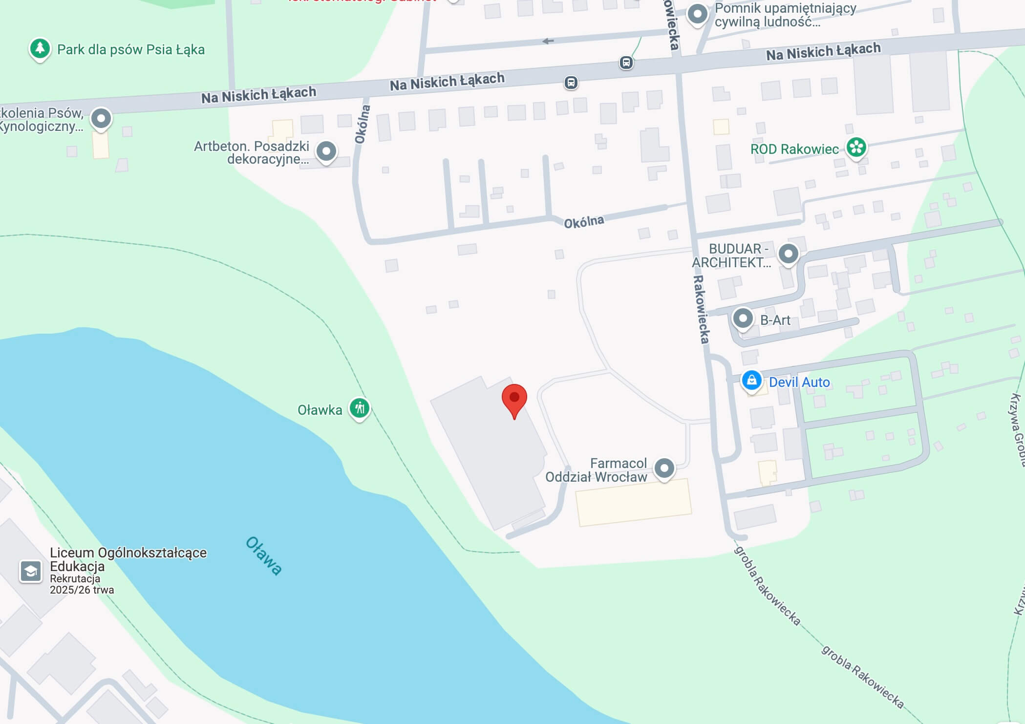 ul. Rakowiecka 65-67, 50-422, Wrocław